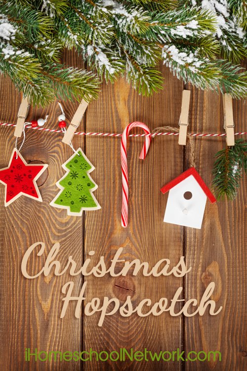 5 Days of Hands-On Christmas - iHomeschool Network - Christmas Hopscotch
