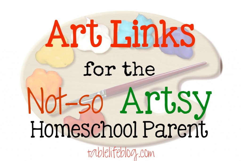Art Links for the Not-so Artsy Homeschool Parent