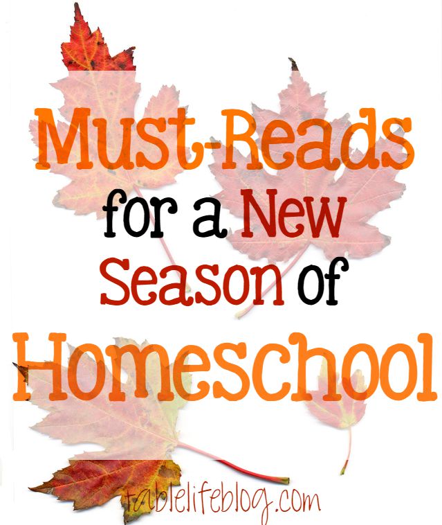 Must Reads for a New Season of Homeschool