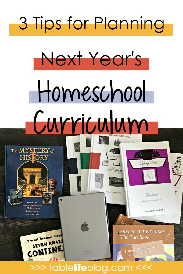 3 Tips for Next Year's Homeschool Curriculum Planning (+ Planning Printable)