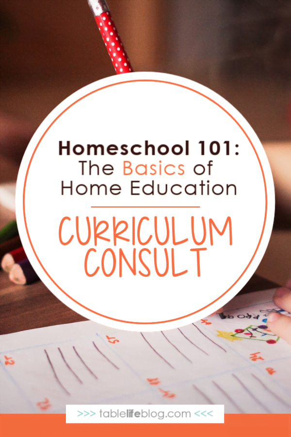 Homeschool 101: Curriculum Consult