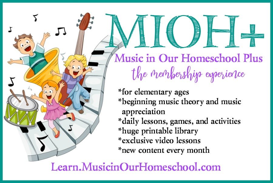 Music in Our Homeschool can help make music appreciation a regular part of your homeschool routine! 
