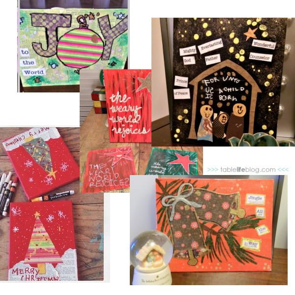5 Days of Mixed Media Christmas Art for Kids