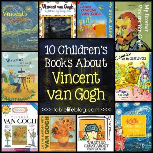 Exploring the life and work of Vincent van Gogh in your homeschool? Here are some children's books about van Gogh to help you learn.