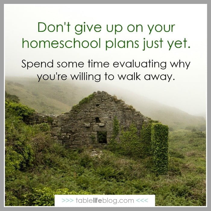 What to do when you're ready to abandon your homeschool plans