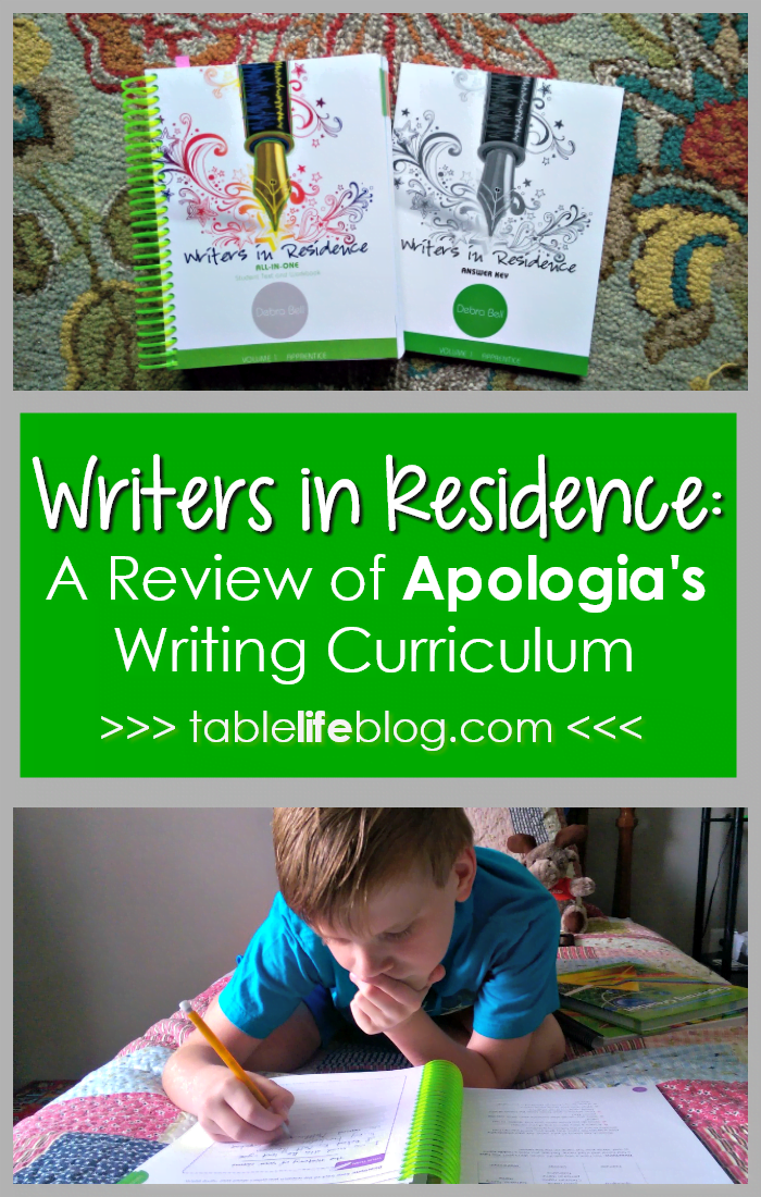 Writers in Residence: A Review of Apologia's Homeschool Writing Curriculum
