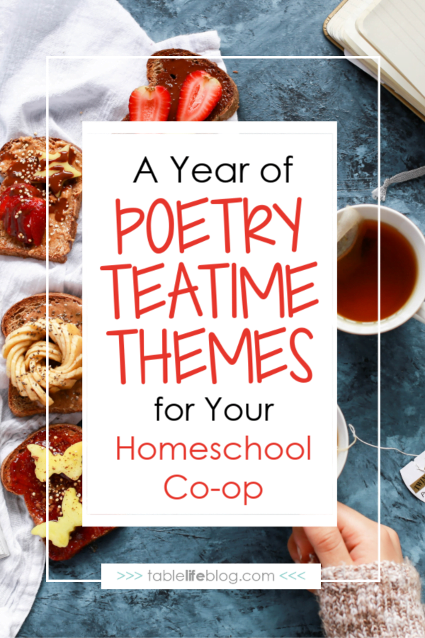 Homeschool Co-op Poetry Teatime Themes 