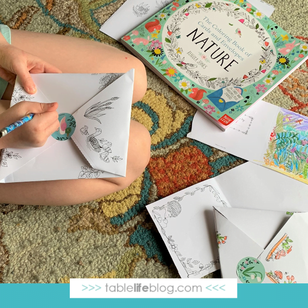 This coloring book is a lovely way to get creative and celebrate Earth Day with family and friends.