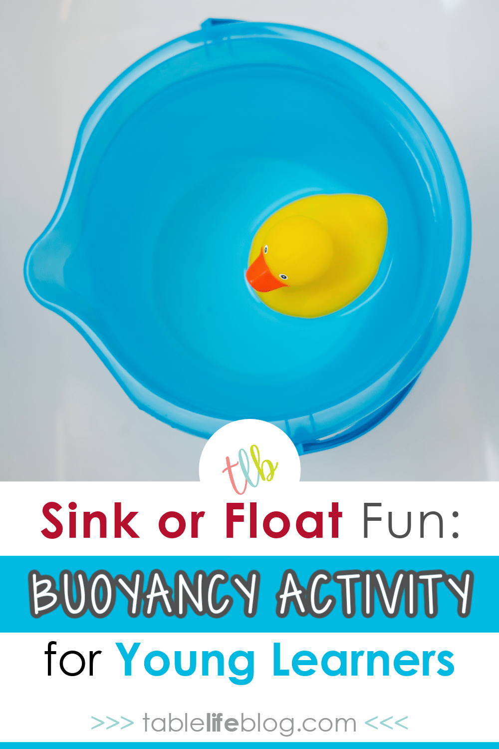 Want to explore buoyancy with your little one? This sink or float experiment can help! 