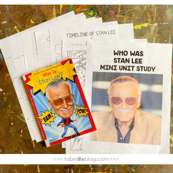 Who Was Stan Lee Mini Unit Study